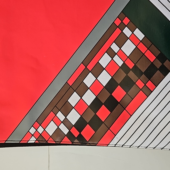 Prabal Gurung Tote Bag Michelle Obama Collab Color Block Red Black White Green - Picture 4 of 17